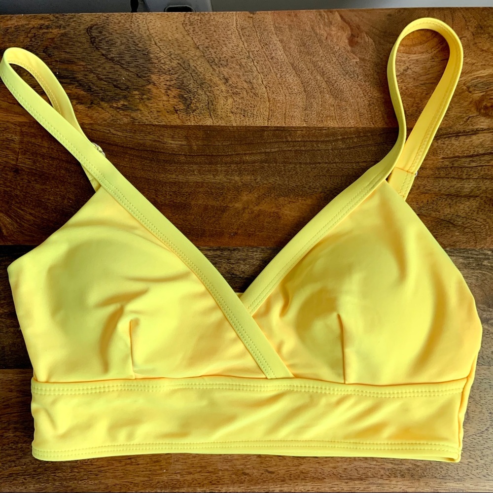 Bright Yellow Bikini Top